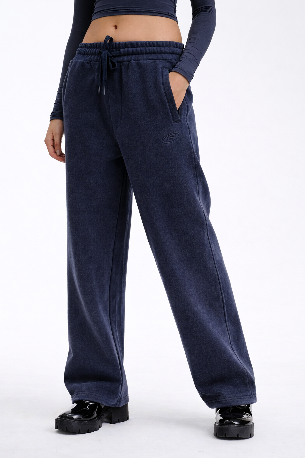 Blue Static Fade Joggers