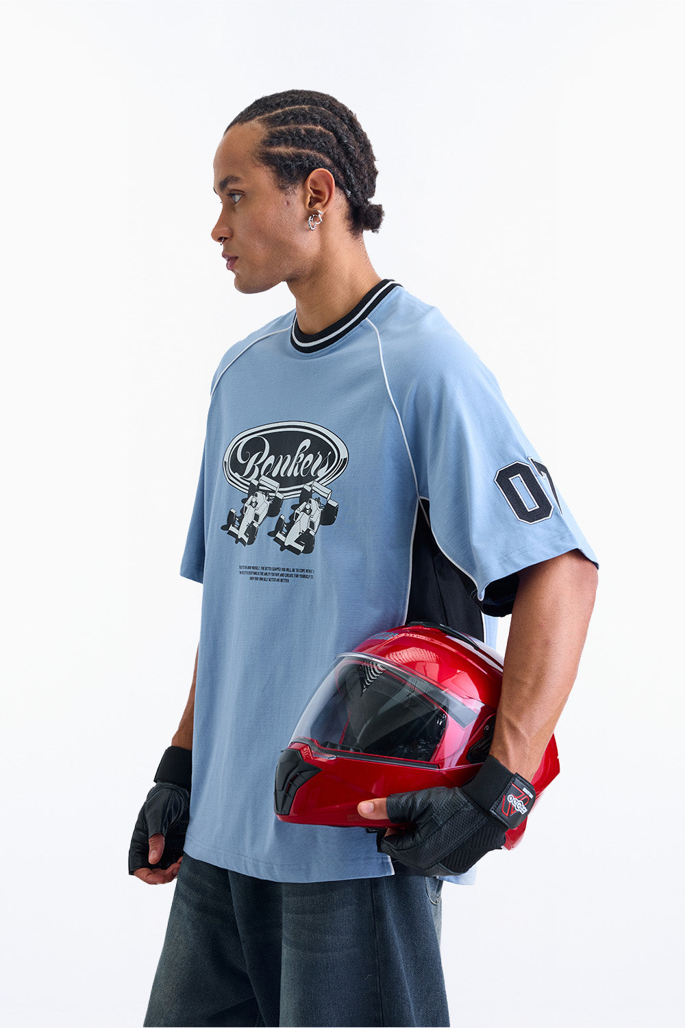 07 Moto Oversized T-shirt - BonkersCorner