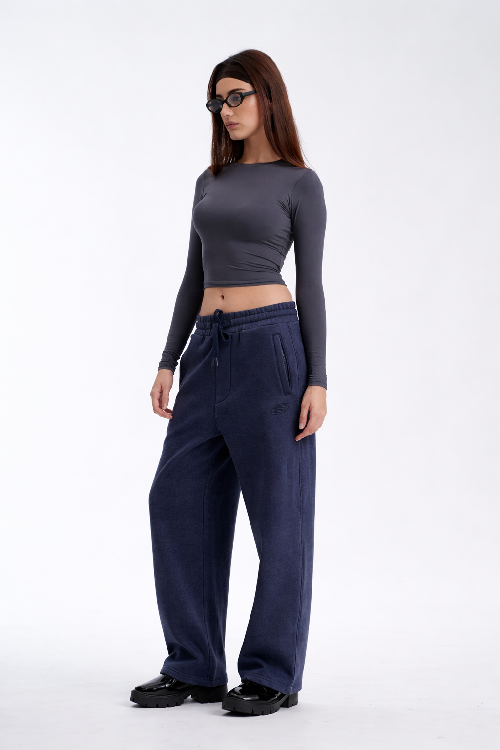 Blue Static Fade Joggers