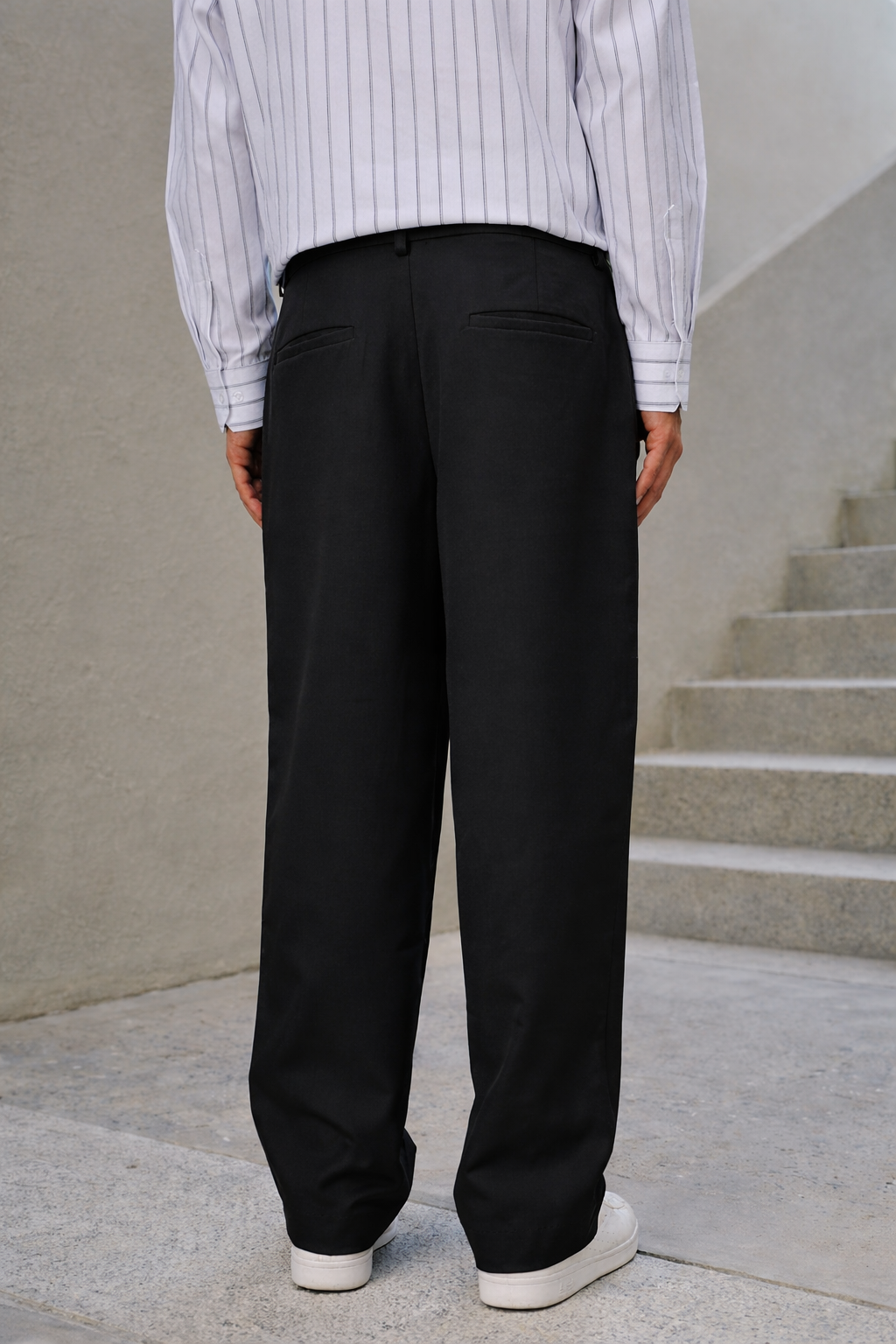 Shadow Black Korean Pants