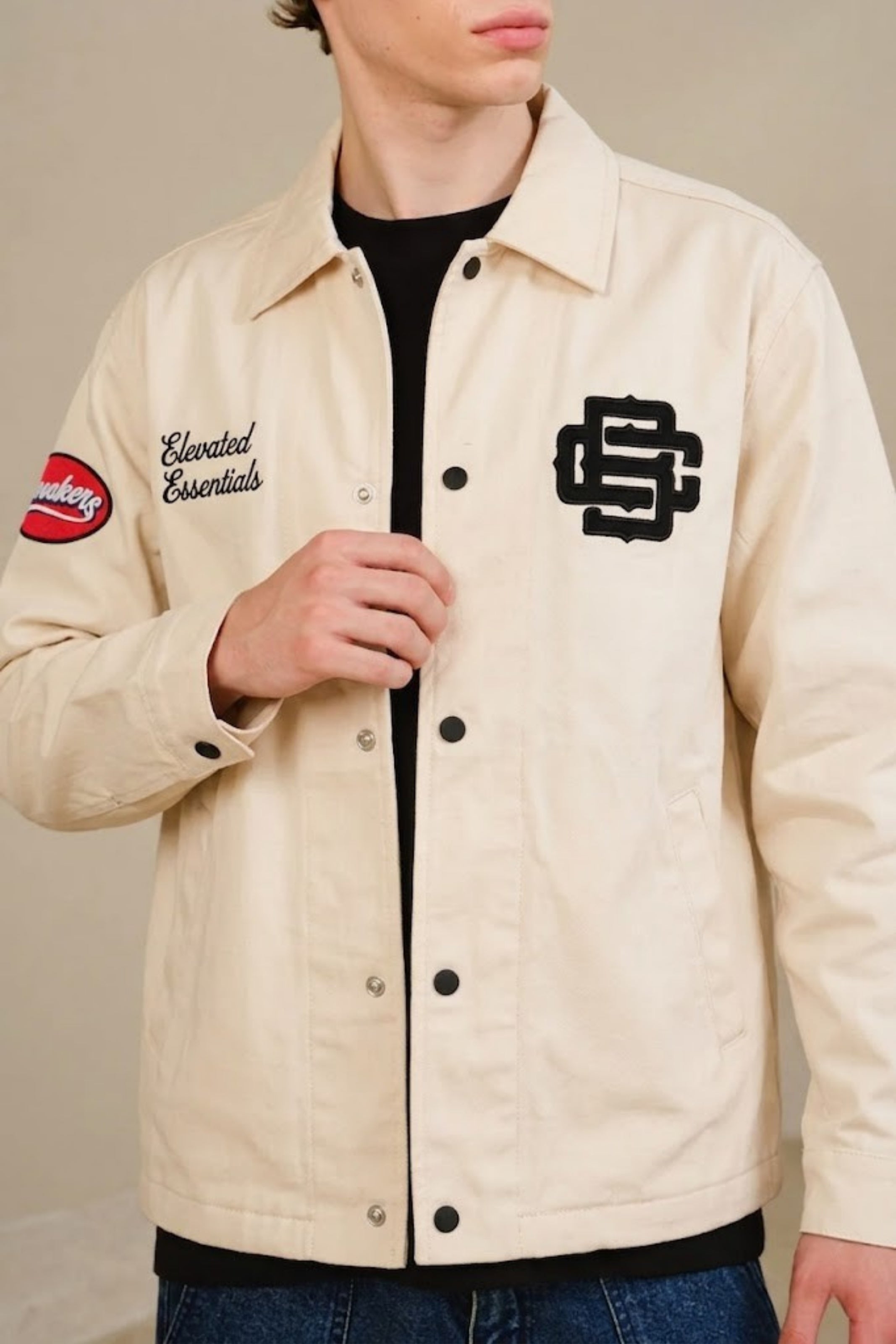 Off White Varsity Shacket - BonkersCorner