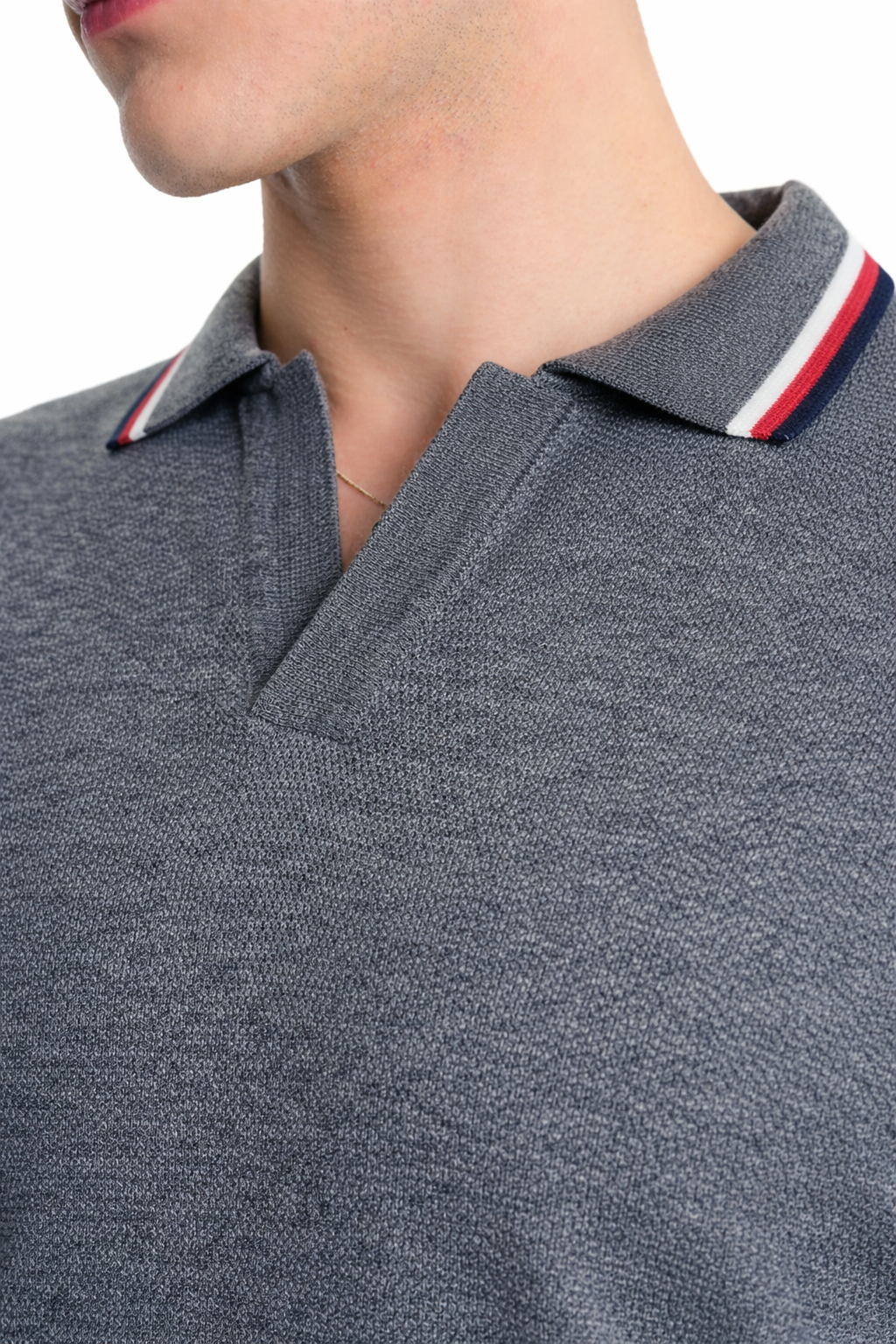 Slate Grey Knit Polo