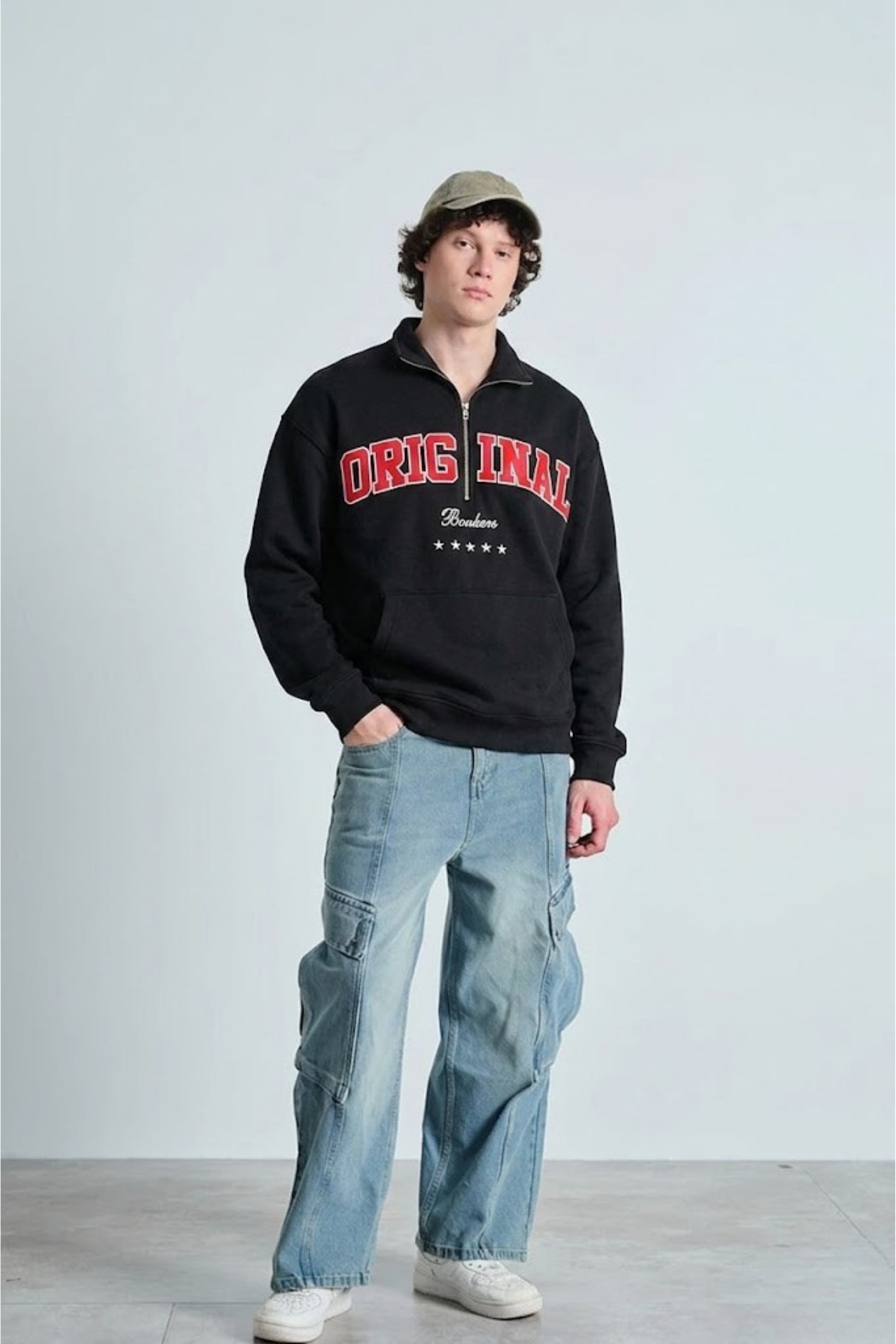 Black Core Half-Zip Sweatshirt - BonkersCorner