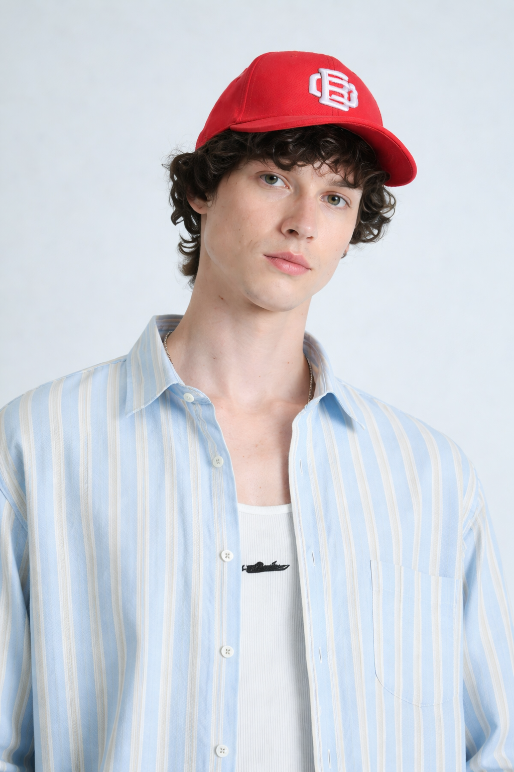 Blue Beige Striped Full Sleeve Shirt - BonkersCorner