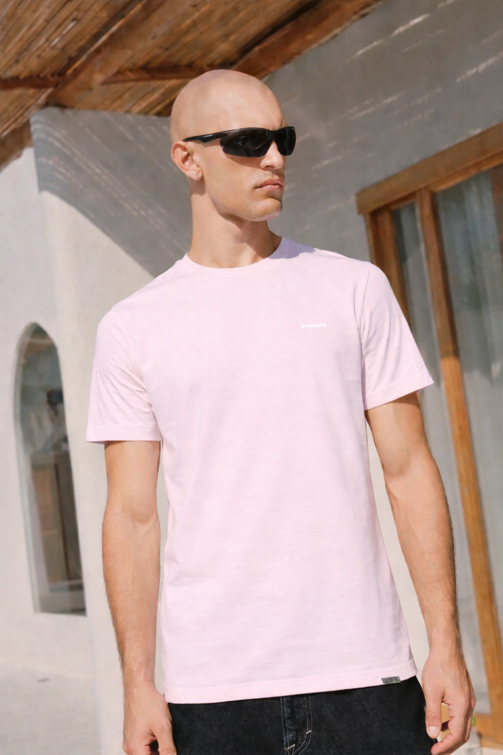 Serene Pink Supima Regular Fit T-shirt - BonkersCorner