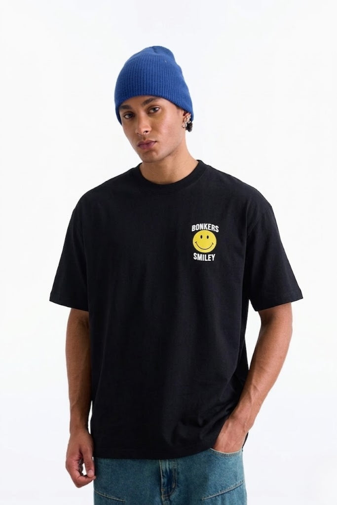 Bonkers x Smiley Originals 100% Supima Cotton Oversized T-shirt - BonkersCorner