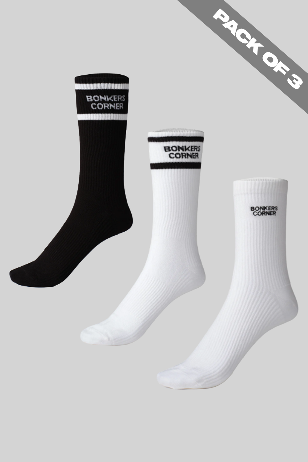 Bonkers Signature  Socks - Pack of 3