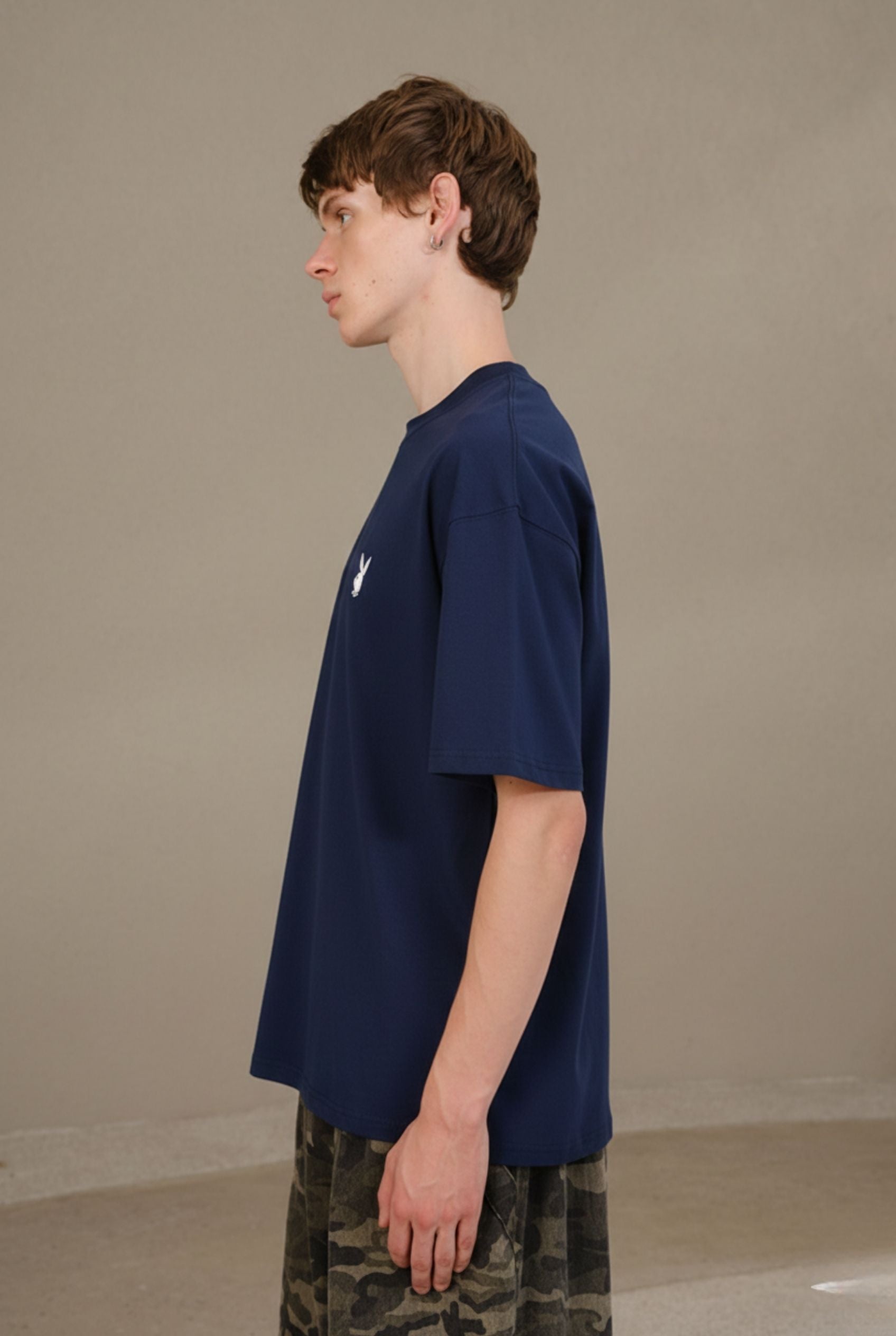Playboy Core Navy Oversized T-shirt - BonkersCorner
