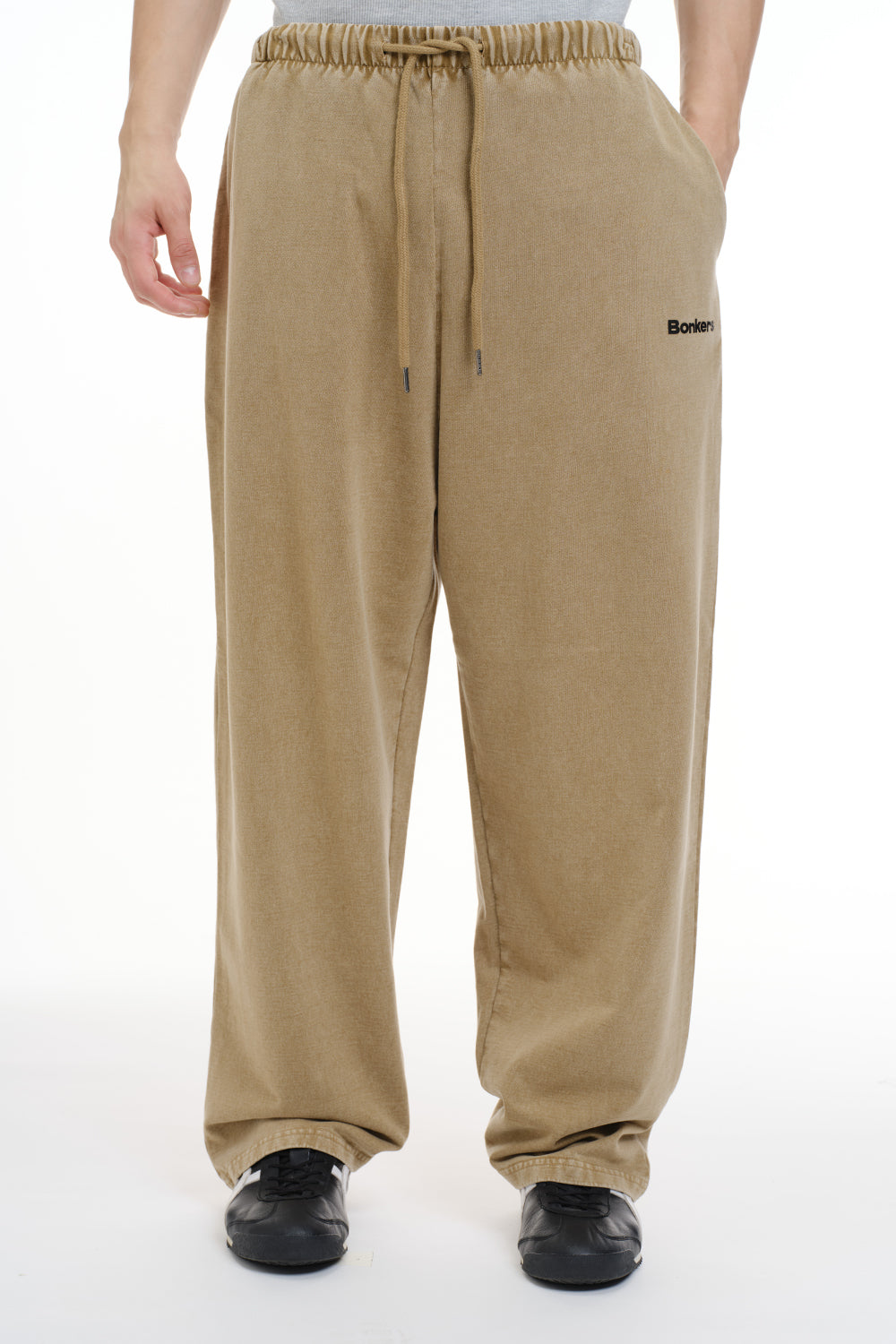 Signature Beige Faded Loose Fit Pants