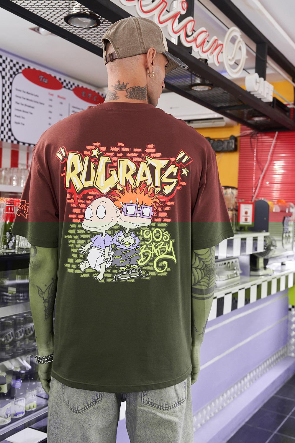 90's Brown Oversized T-Shirt - BonkersCorner