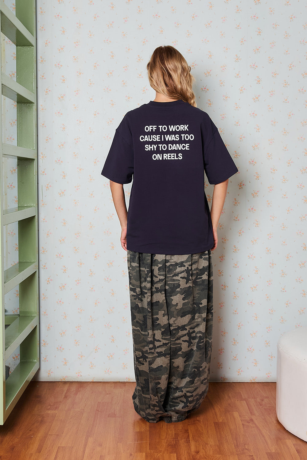Anti-Reel Club Navy Blue Oversized T-shirt - BonkersCorner