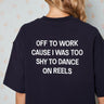 Anti-Reel Club Navy Blue Oversized T-shirt - BonkersCorner