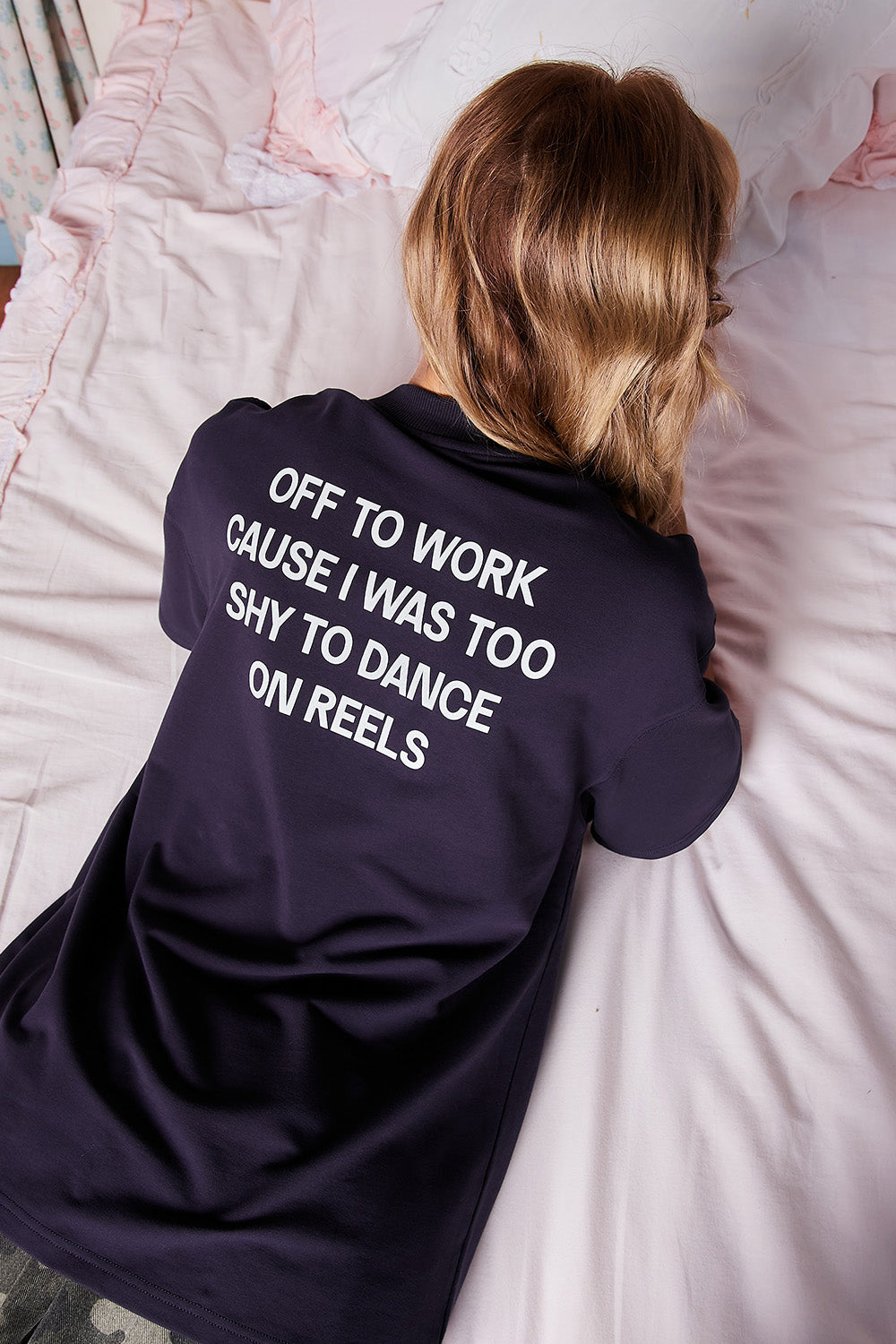 Anti-Reel Club Navy Blue Oversized T-shirt - BonkersCorner