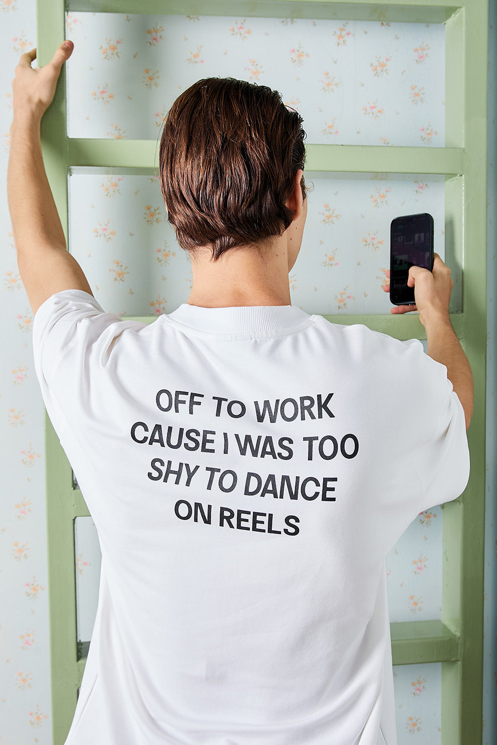 Anti-Reel Club White Oversized T-Shirt