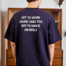 Anti-Reel Club Navy Blue Oversized T-shirt - BonkersCorner
