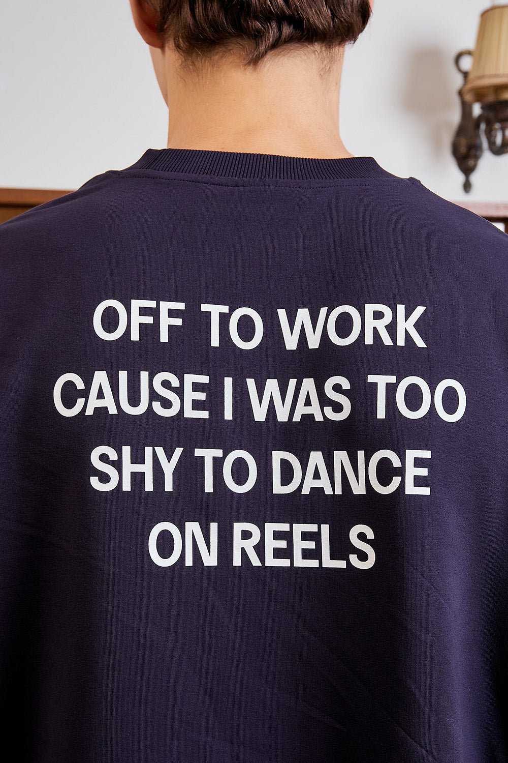 Anti-Reel Club Navy Blue Oversized T-shirt - BonkersCorner