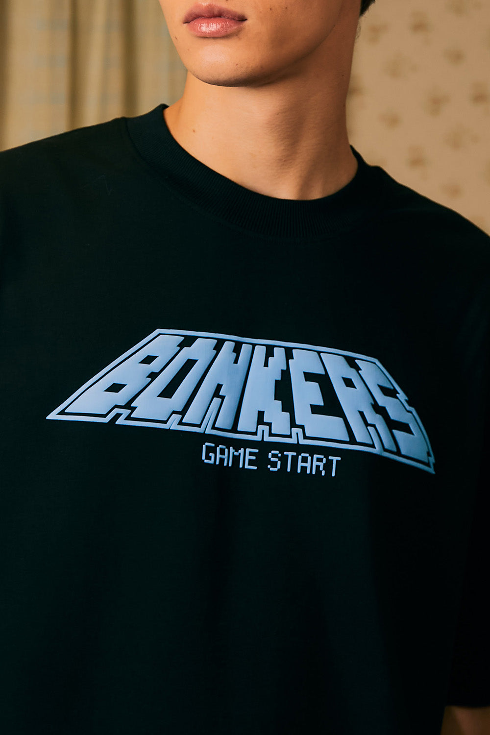 Arcade Feelings Black Oversized T-shirt