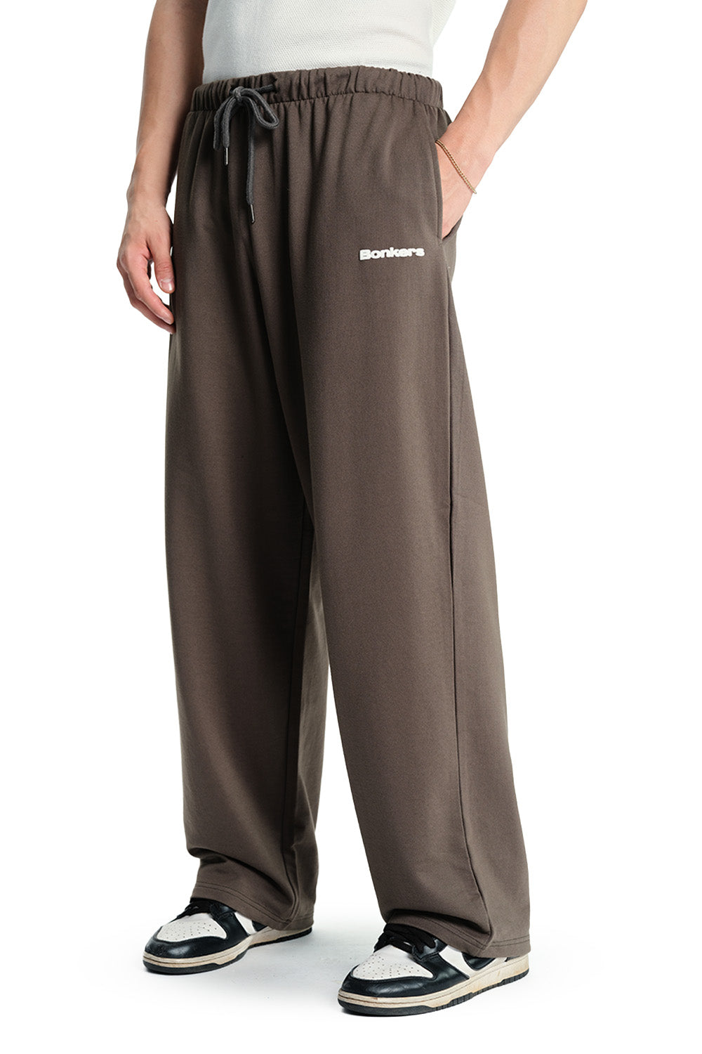 Ash Brown Loose Fit Joggers