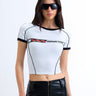 Grid Girl Baby Tee - BonkersCorner