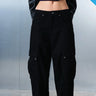Black Cargo Denim Pants - BonkersCorner