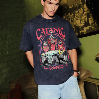 Catanic Oversized T-shirt - BonkersCorner
