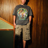 Imaginary Friends Faded Black Oversized T-Shirt - BonkersCorner