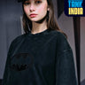 Bat Emblem Faded Oversized T-shirt - BonkersCorner