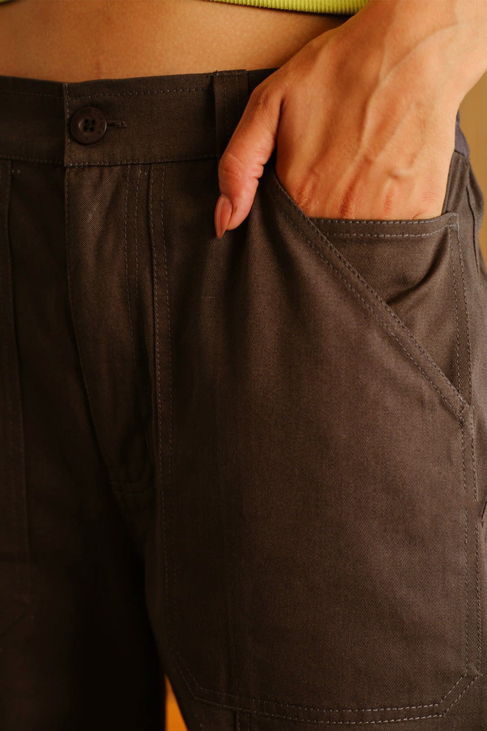 Battle Grey 6 Pockets Cargo Pant - BonkersCorner