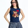 Bear With Me Blue Knit Vest - BonkersCorner
