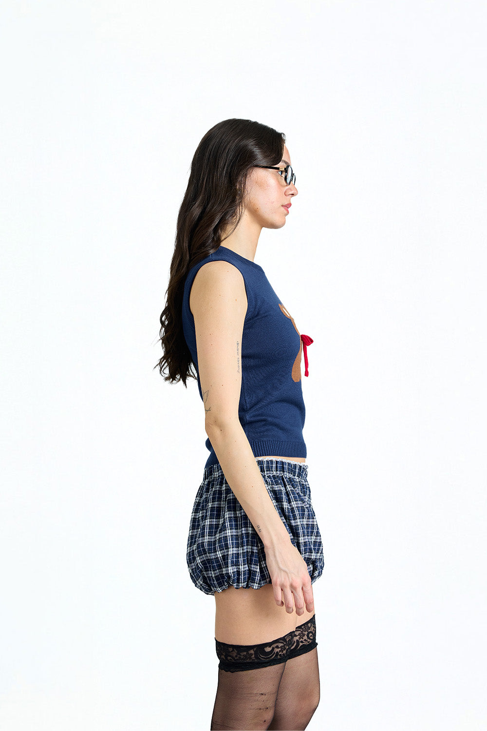 Bear With Me Blue Knit Vest - BonkersCorner