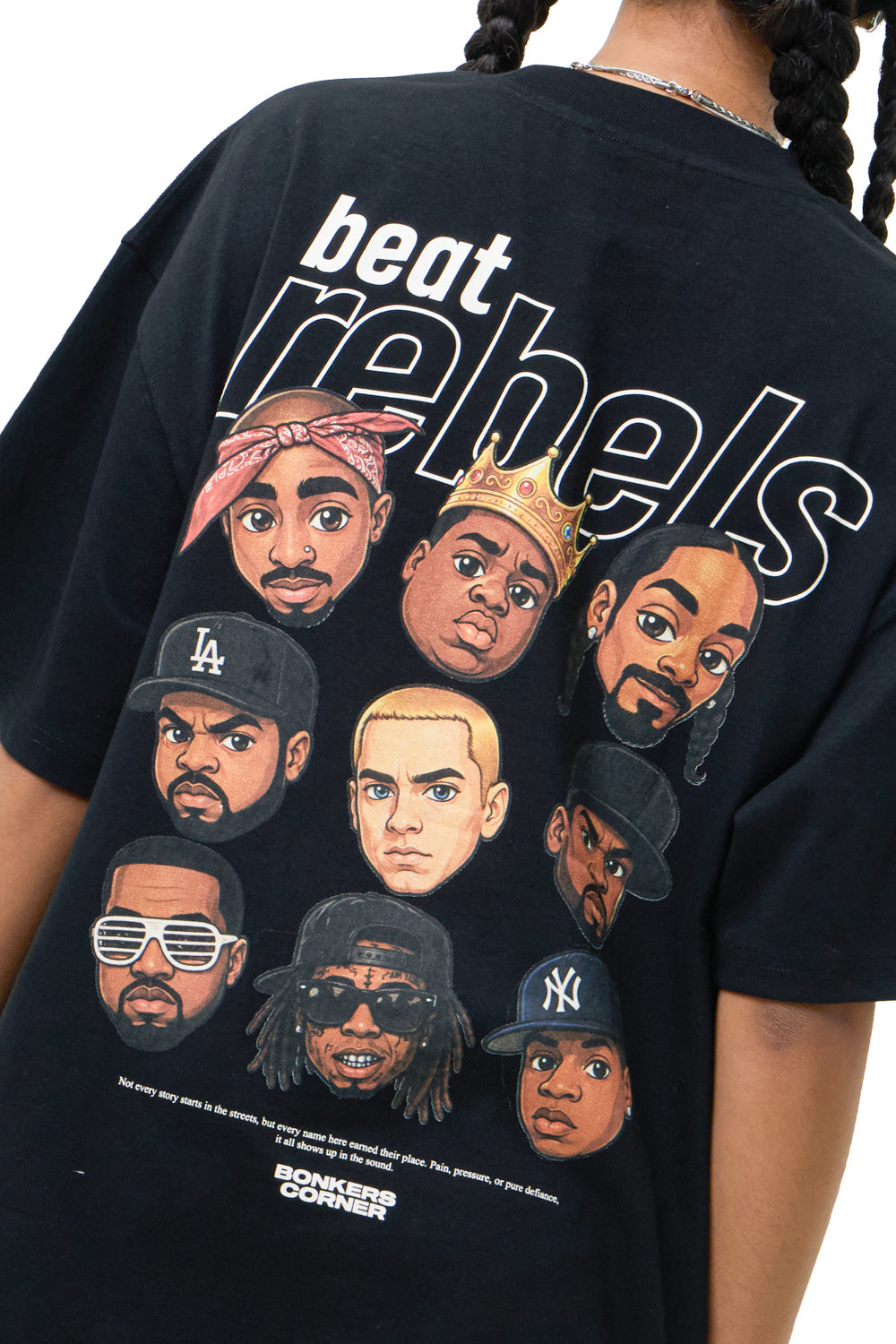 Beat Rebels Oversized T-shirt - BonkersCorner