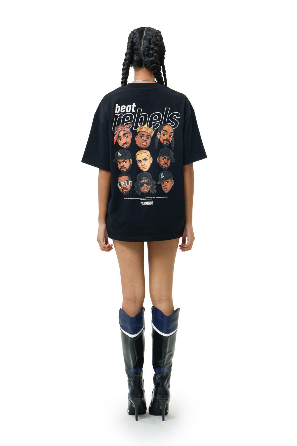 Beat Rebels Oversized T-shirt - BonkersCorner