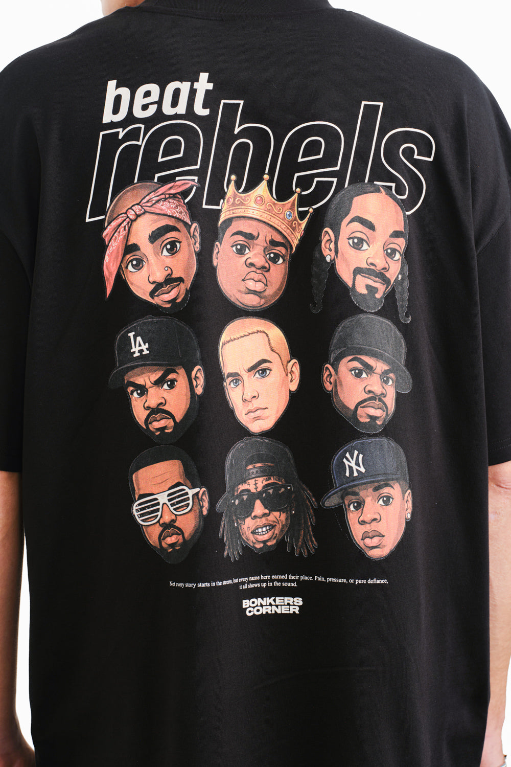 Beat Rebels Oversized T-shirt - BonkersCorner