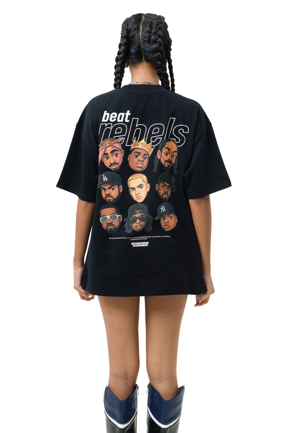Beat Rebels Oversized T-shirt - BonkersCorner