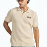 Beige Signature Knit Polo - BonkersCorner