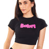 Black Puffed Signature Baby Tee6