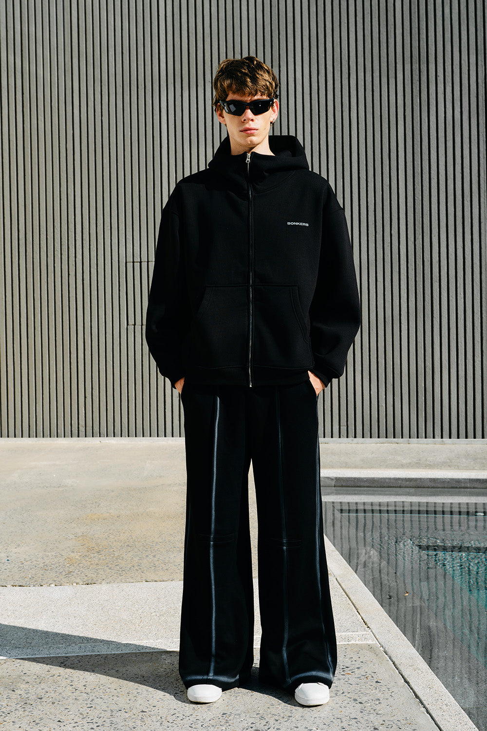 Black Classic Zip Hoodie