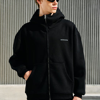 Black Classic Zip Hoodie - BonkersCorner
