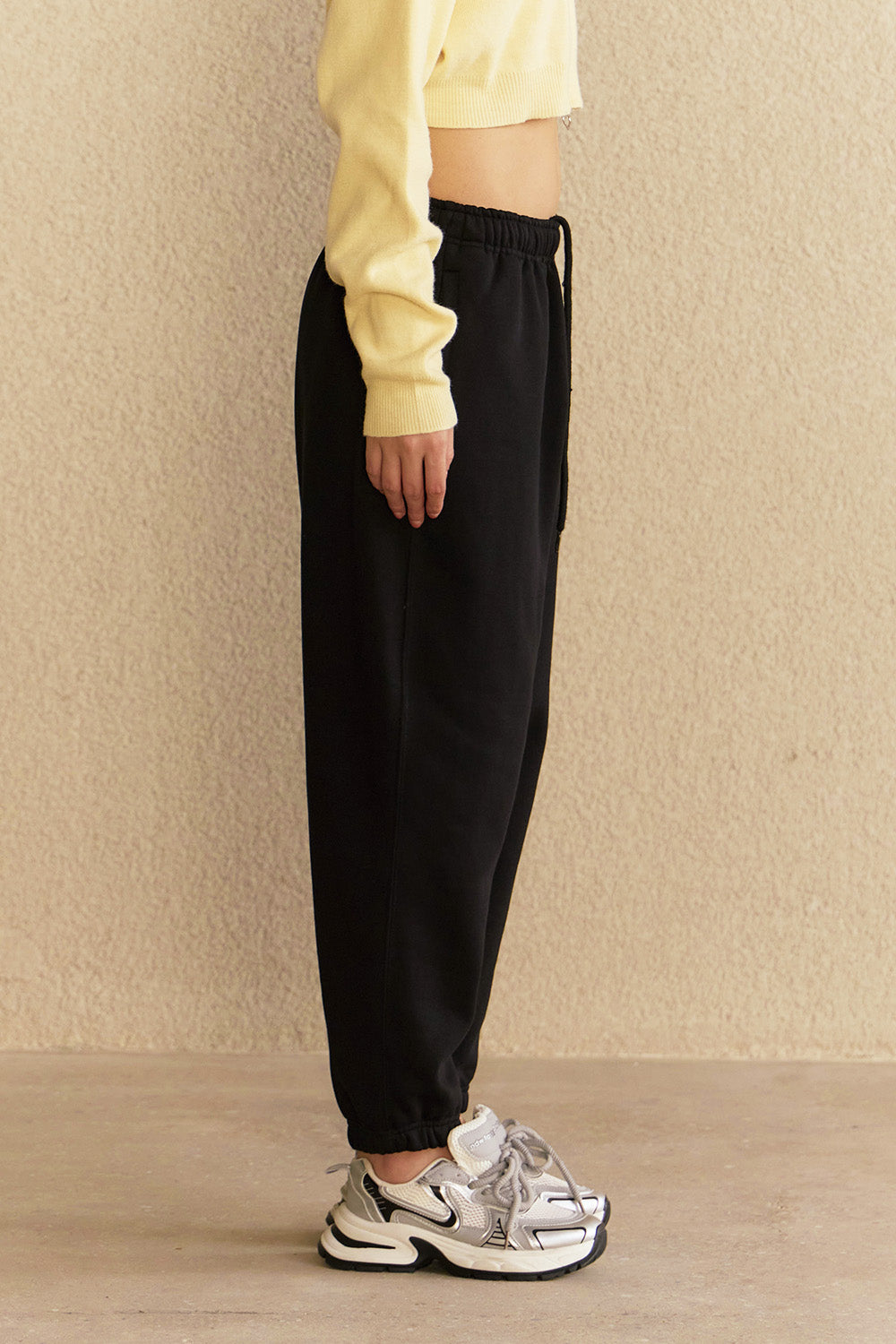 Black Cuffed Joggers - BonkersCorner