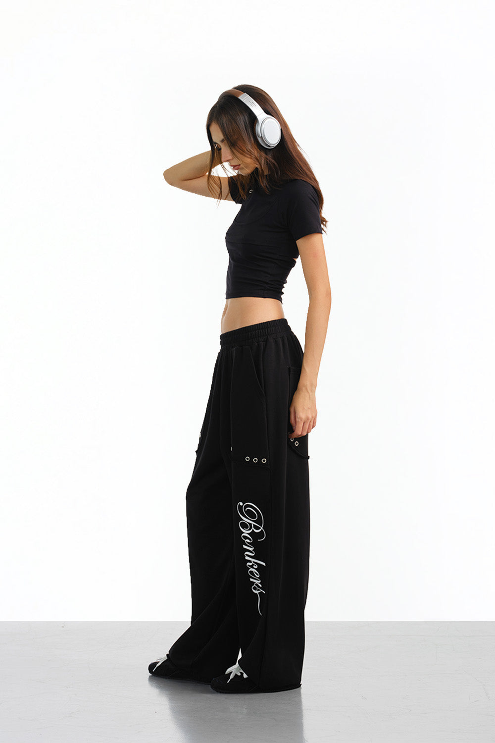 Black Cyber Cut-Out Top - BonkersCorner