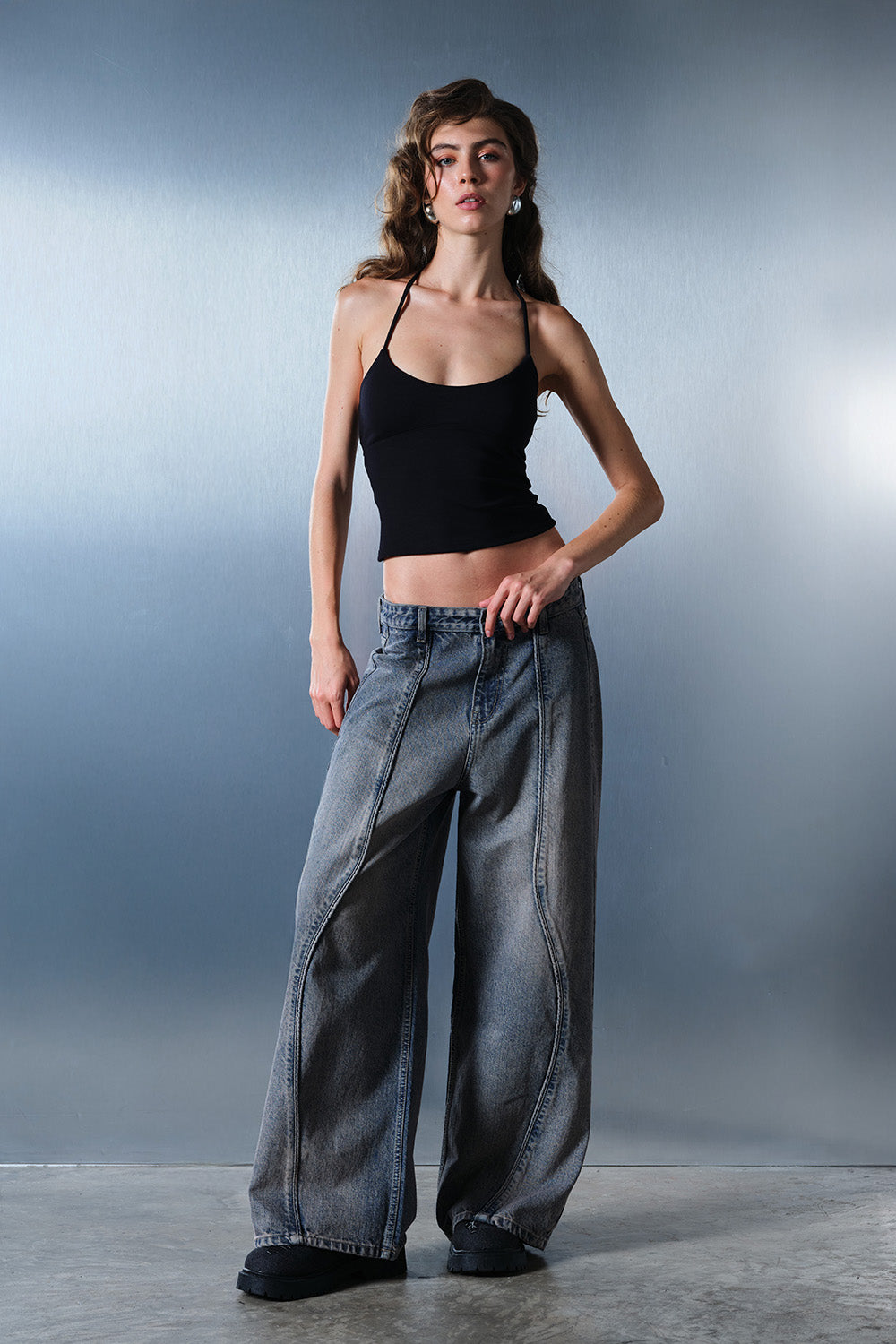 Black Halterneck Top