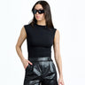Black High Neck Top - BonkersCorner