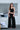 Black Pinstriped Loose Fit Trousers - BonkersCorner