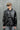 Black Texture Faux Leather Jacket - BonkersCorner