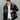 Black Texture Faux Leather Jacket - BonkersCorner