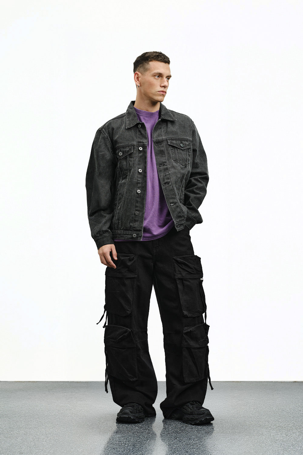 Black Utility Cargo Pants - BonkersCorner