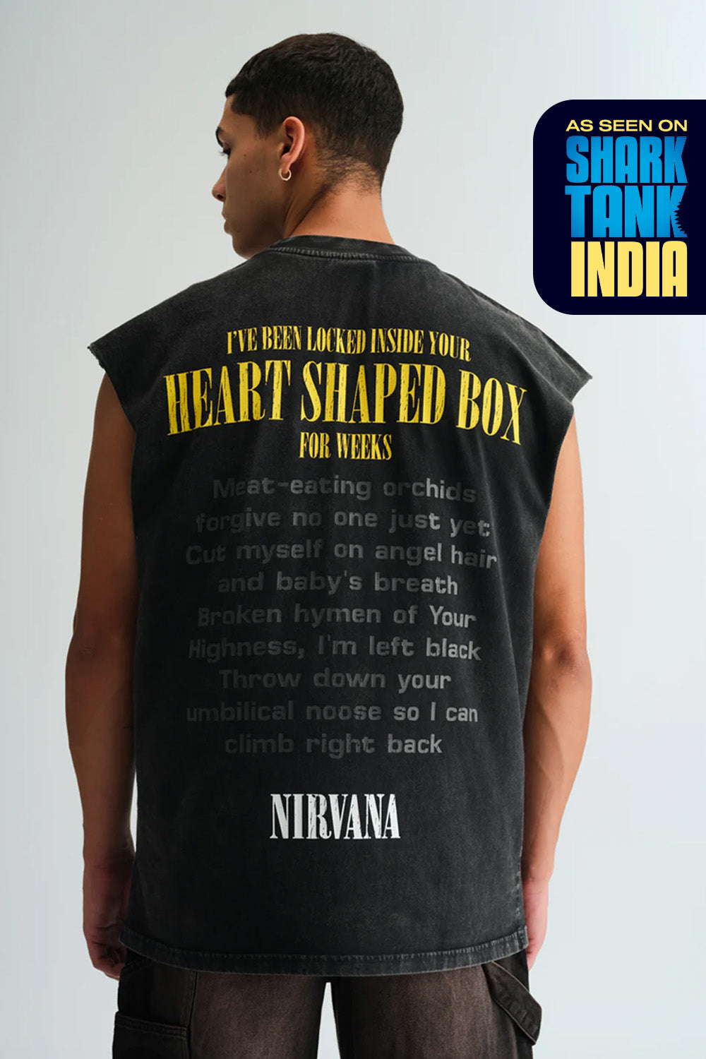 Black Nirvana Oversized Tank - BonkersCorner