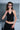 Black Pinstripe Sculpt Vest - BonkersCorner