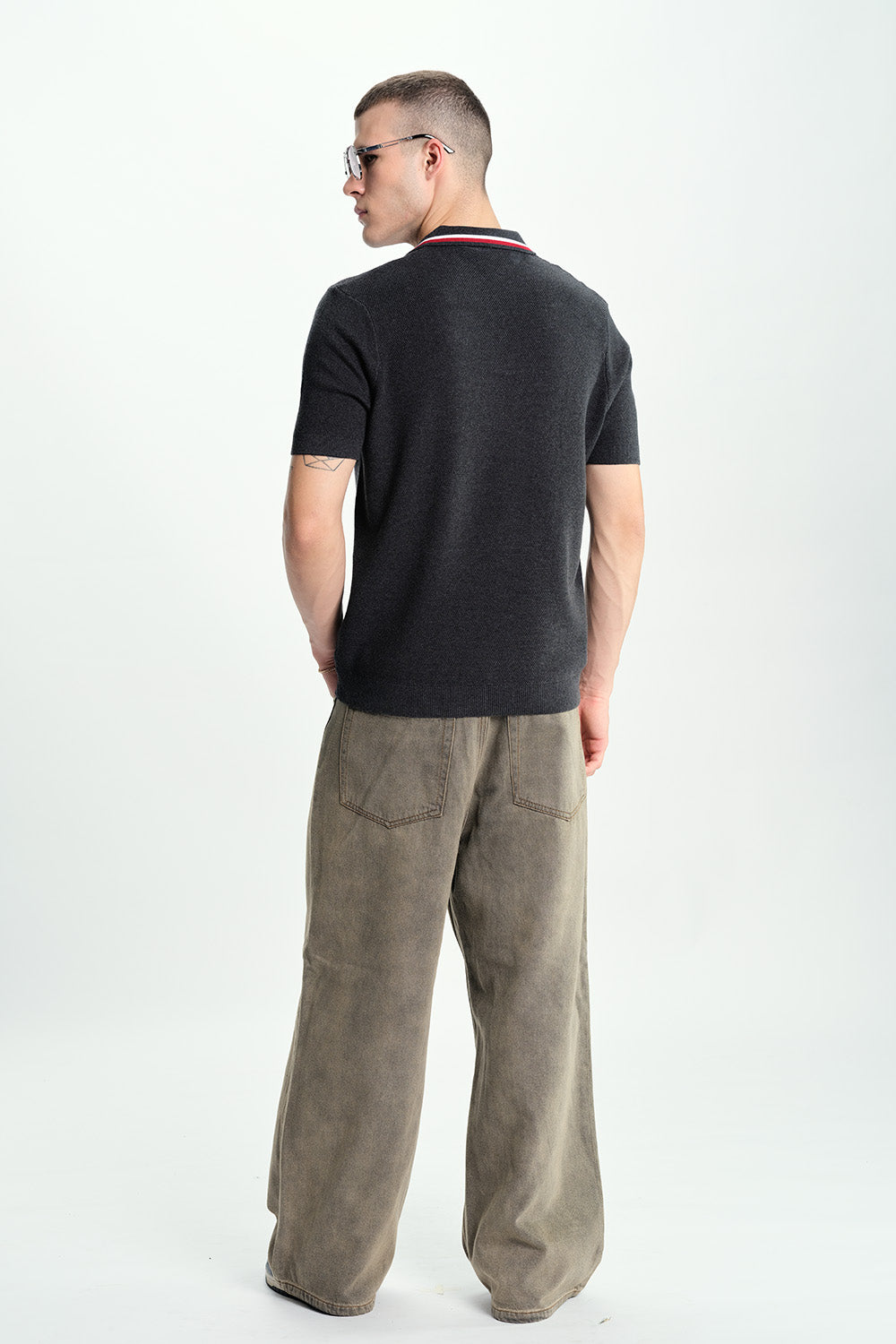 Blackout Knit Polo - BonkersCorner