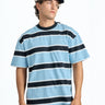 Blue Bandit Stripe Oversized T-shirt - BonkersCorner